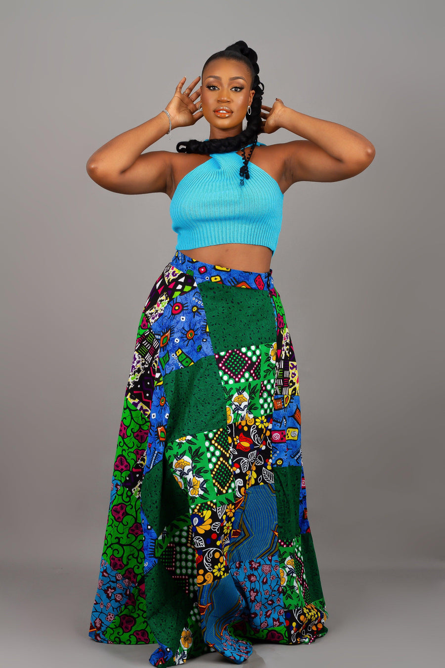 ABI PATCHWORK MAXI SKIRT - AmazinApparels