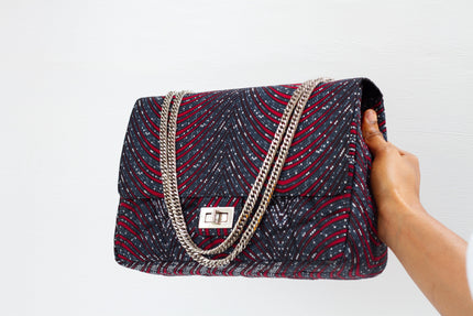 African Print Midi Fara Handbag - AmazinApparels