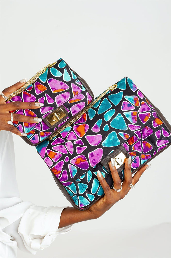 BOLU AFRICAN PRINT MIDI BAG - AmazinApparels