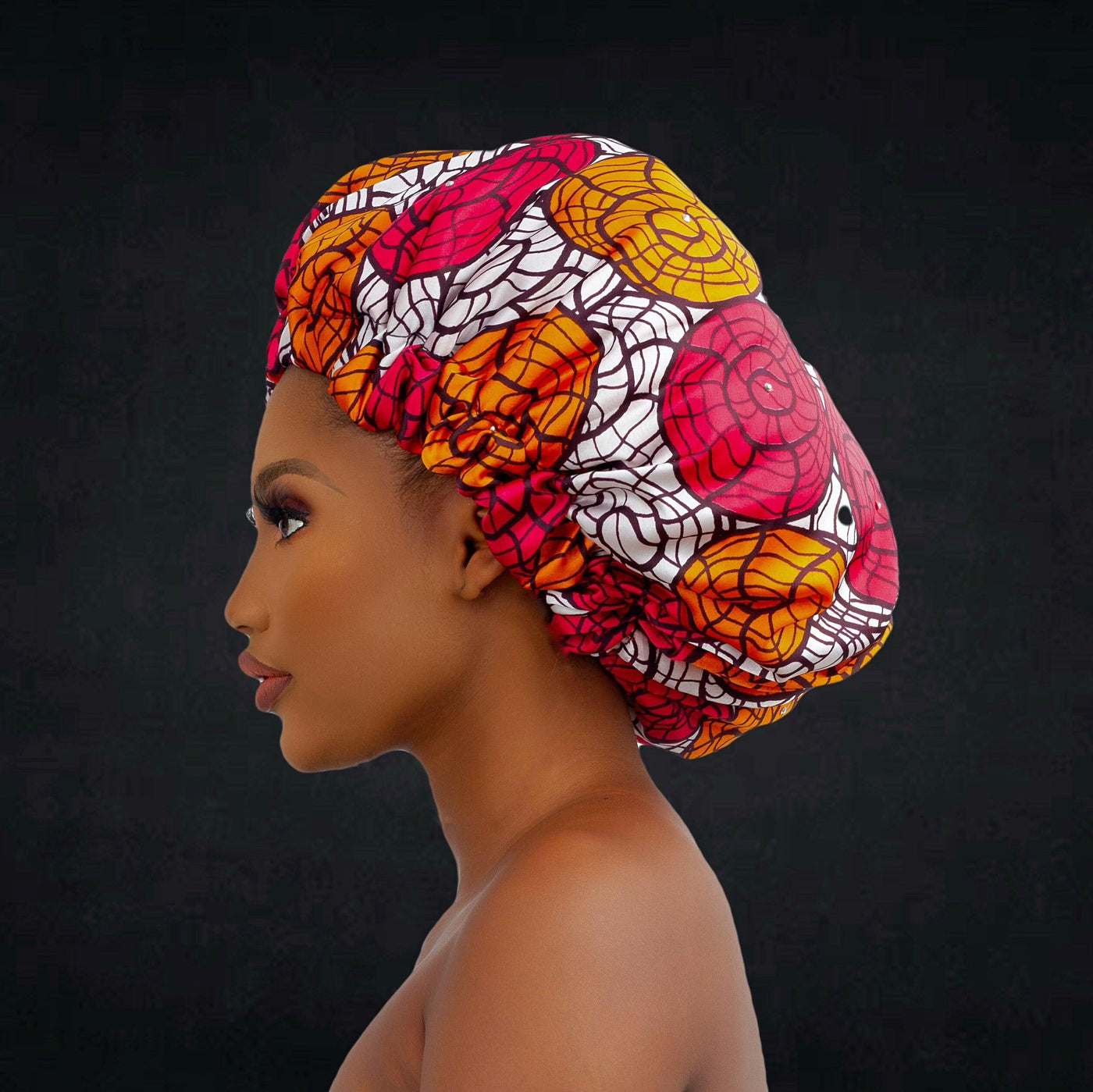 Chichi African Print Silk Bonnet - AmazinApparels