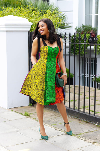 Cynthia Colourful Ankara Dress | Amazin Apparels - AmazinApparels