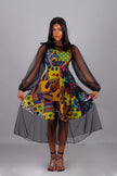 DAMI PATCH-WORK AFRICAN PRINT DRESS - AmazinApparels