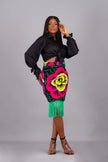 DAYO AFRICAN PRINT MIDI SKIRT - AmazinApparels