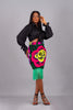 DAYO AFRICAN PRINT MIDI SKIRT - AmazinApparels