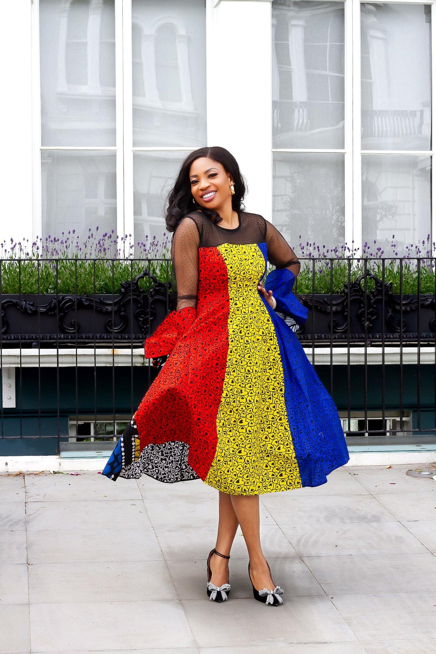 Doris Mixed Ankara Print Dress | Amazin Apparels - AmazinApparels