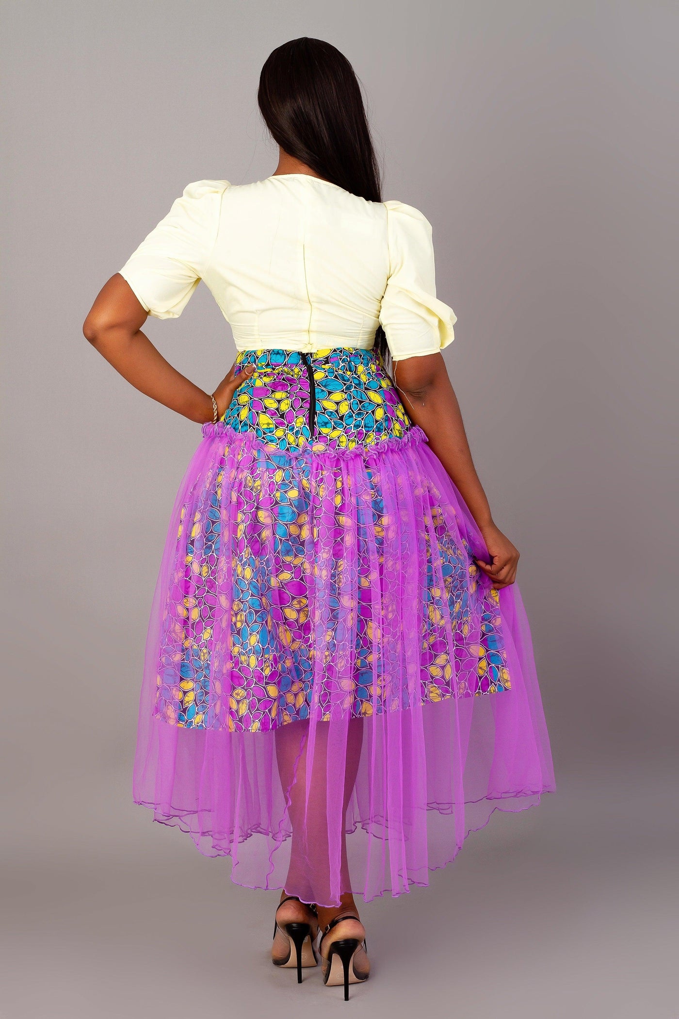 Kunbi African Print Midi Skirt - AmazinApparels