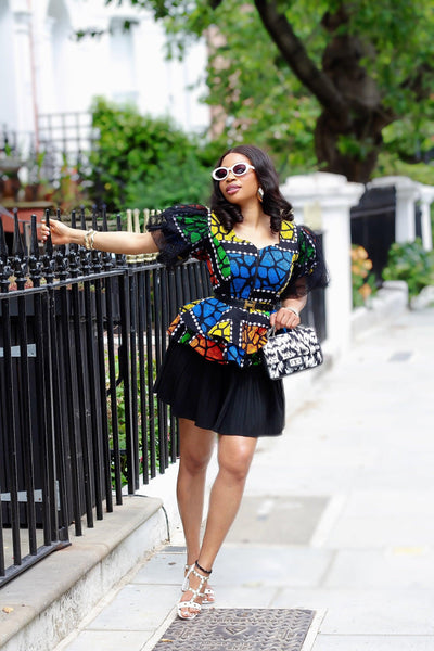 Seyi Ankara Peplum Top | Amazin Apparels - AmazinApparels